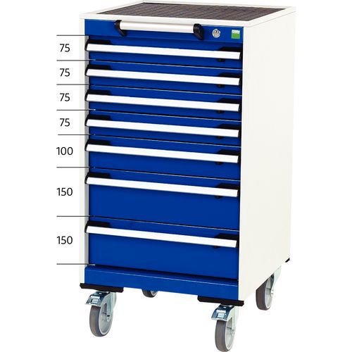 Cubio mobilt skuffeskab - Bredde 52,5 cm