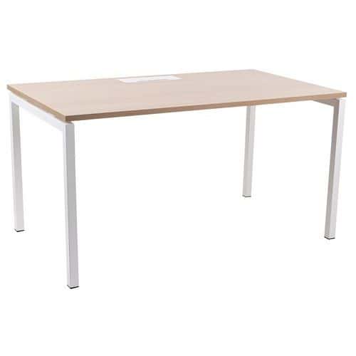 Skrivebord med lige ben 140x74 cm Misao - Manutan Expert
