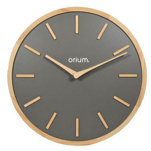 Vægur 30 cm Elegance Wood Mørkegrå - Orium Vægur 30 cm Elegance Wood Mørkegrå - Orium