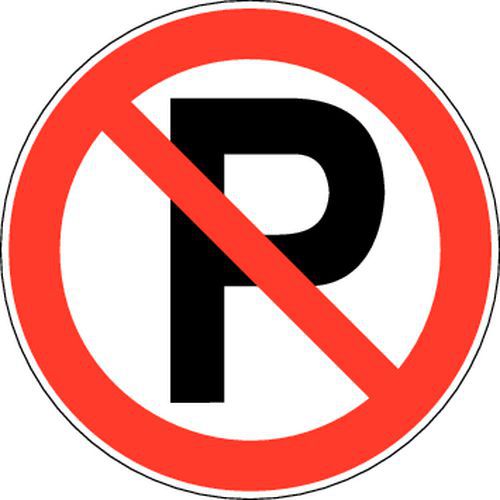 Forbudsskilt - Parkering forbudt - Hårdt