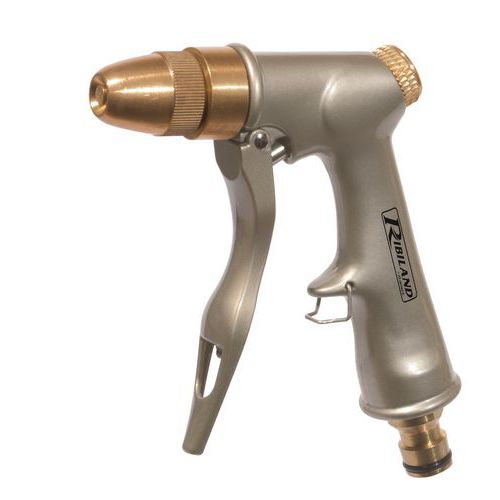 Spraypistol metal & messing - Justerbar stråle Spraypistol metal & messing - Justerbar stråle
