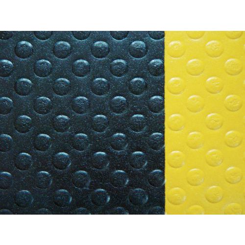Aflastningsmåtte Bubble Sof-Tred – bredde 60 – sort og gul – Notrax