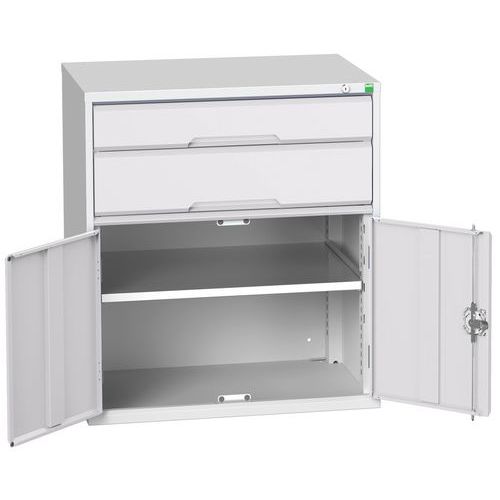 Skab med skuffer Verso – 900 mm – 2 skuffer – Bott