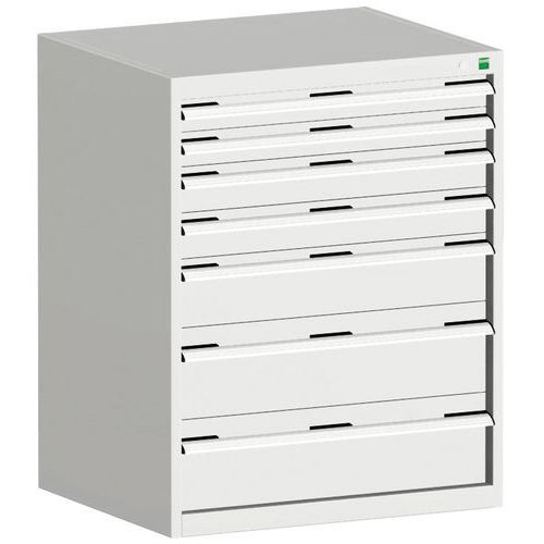 Skab med skuffer Cubio – 1200x800x650 mm – Bott