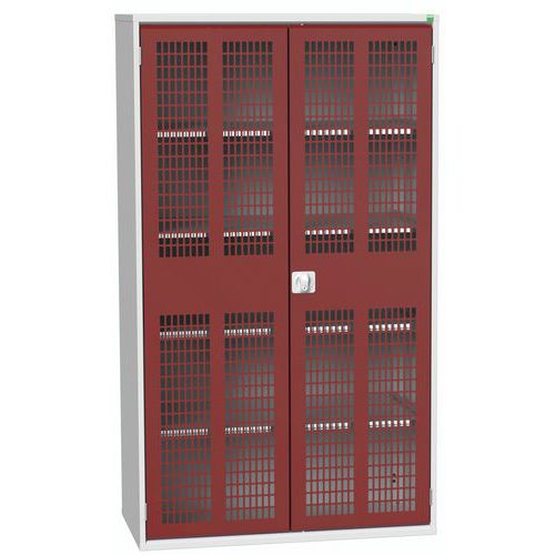 Skab med ventilerede svingdøre 1300x550x2000mm – Bott