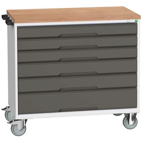 Mobilt arbejdsbord med skuffer – Bott