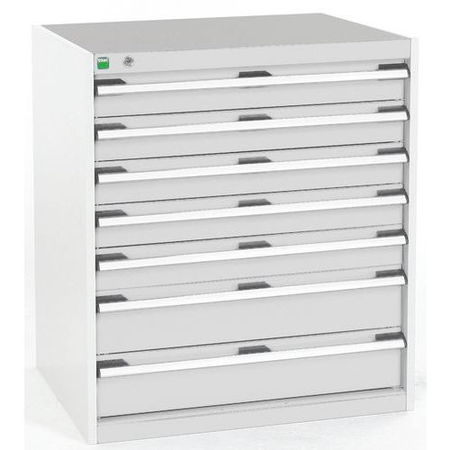 Skab med 7 skuffer SL-869-7.4 til tunge belastninger – Bott