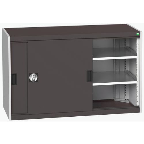 Skab med skydelåger Cubio 1300x525x2000 mm – Bott