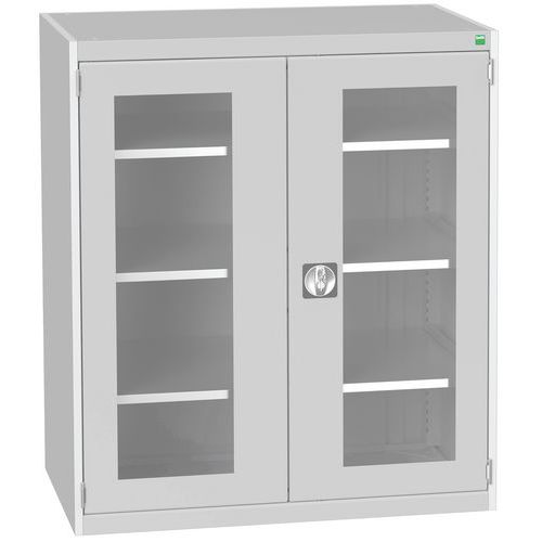 Skab med transparente døre Cubio 1050x650x1200 mm – Bott