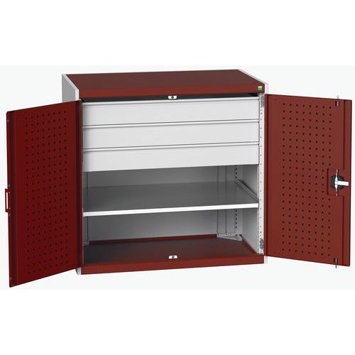Kombineret skab med kraftig konstruktion Cubio 1050x650x1000 mm – Bott