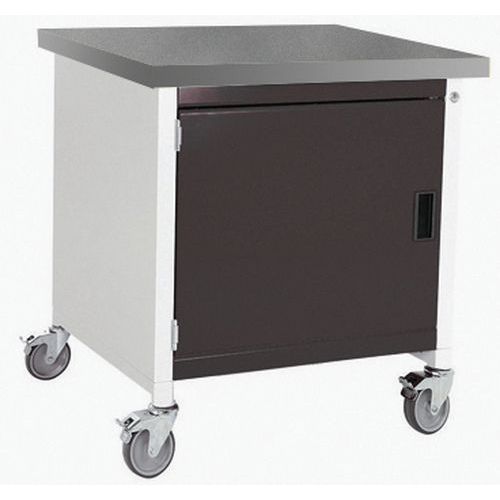 Cubio mobilt monoblok arbejdsbord – linoleumsplade 1 dør – Bott