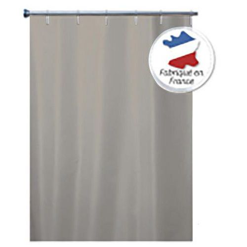 Ensfarvet badeforhæng polyester med ringe - Beige - Arvix Ensfarvet badeforhæng polyester med ringe - Beige - Arvix