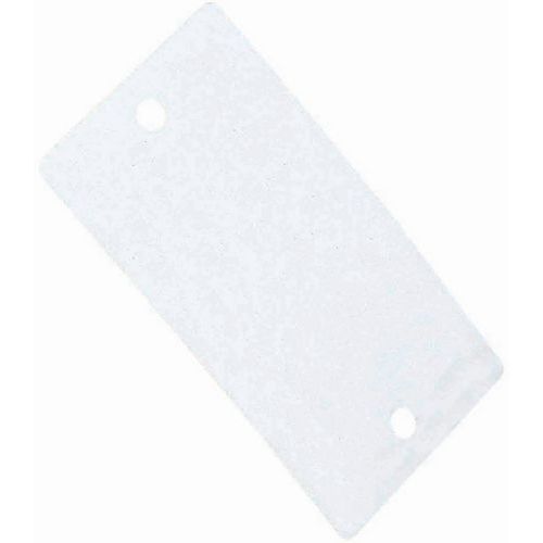 Plastmærke 2 huller 120 x 70 mm - BBA Emballages