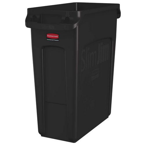 Slank Jim Vented Container - Brun - 60L - Rubbermaid Slank Jim Vented Container - Brun - 60L - Rubbermaid