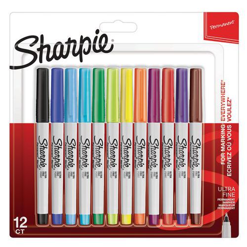 Sharpie Permanent Marker - Fin spids - Assorterede farver Sharpie Permanent Marker - Fin spids - Assorterede farver