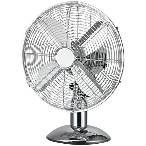 Bordventilator, forkromet metal 25 cm - Manutan