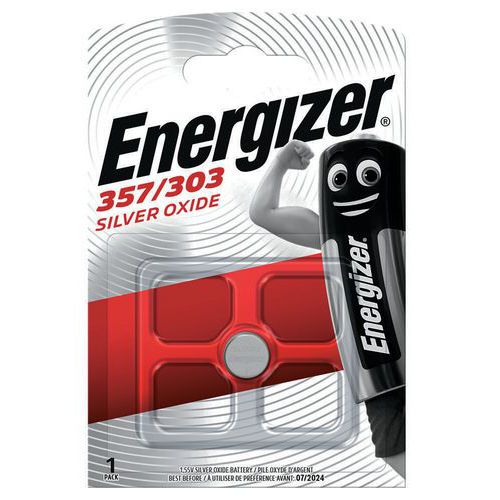 357-303 Møntcellebatteri Sølvoxid – Energizer