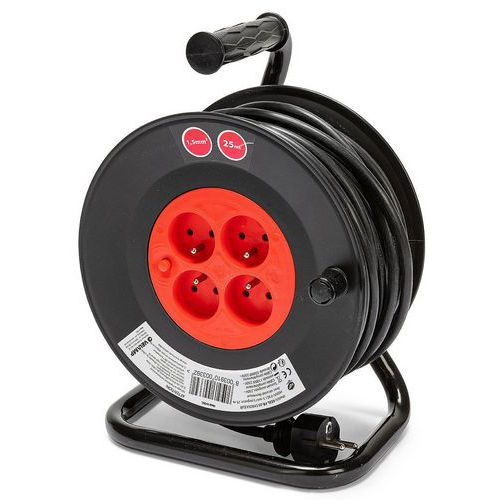 Kabeltromle hobby, 4 fatninger, H05VV-F3G1.5MM2 - Velamp Kabeltromle hobby, 4 fatninger, H05VV-F3G1.5MM2 - Velamp