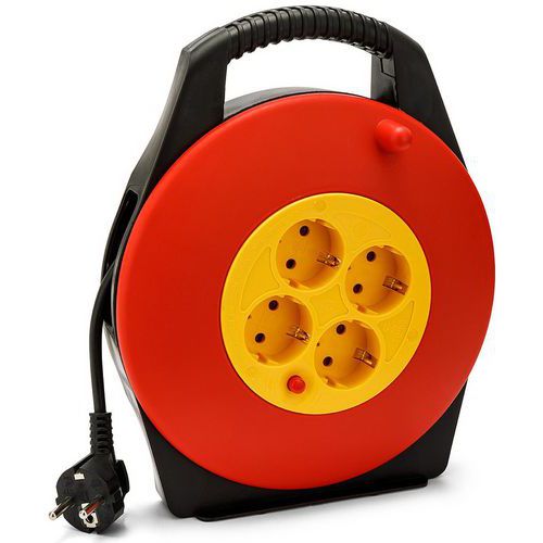 Kabeltromle husstand 4 fatninger standard Schuko - Velamp Kabeltromle husstand 4 fatninger standard Schuko - Velamp