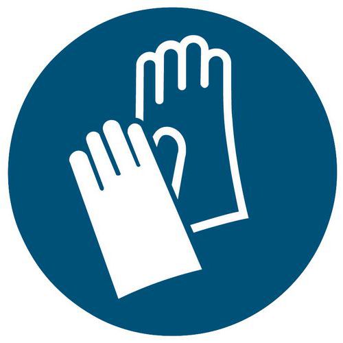 Obligatorisk tegn - brug beskyttelseshandsker