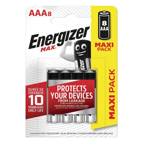 Max AAA-batterier - Pakke med 8 - Energizer