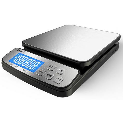 Brev- og pakkevægt PC 30 - op til 30 kg graduering - Lb Office