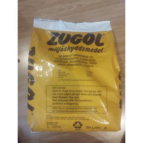 Absorberende miljøbeskyttelsesmiddel Zugol, 20 liter
