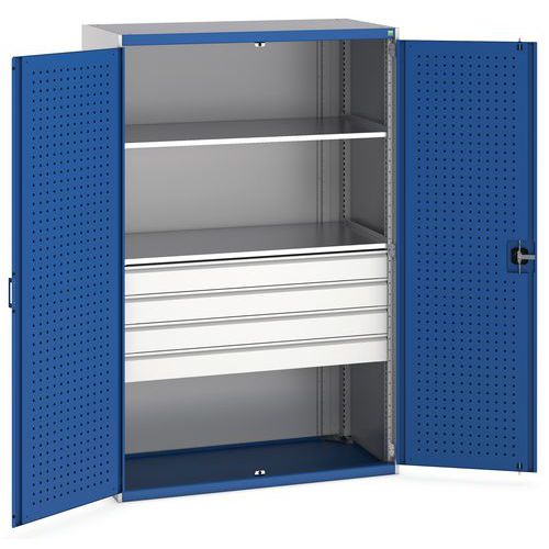 Kombineret kraftigt Cubio-skab 1300x650x2000 mm – Bott
