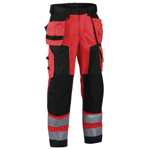 High Vis Softshell Buks High Vis Rød/Sort