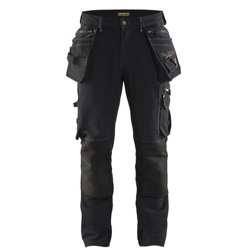 Håndværker Buks 4-vejs stretch X1900 Sort