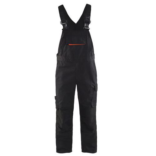 Service Overall med stretch Sort/Rød