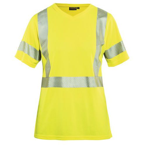 Dame High Vis T-shirt High Vis Gul - Blåkläder