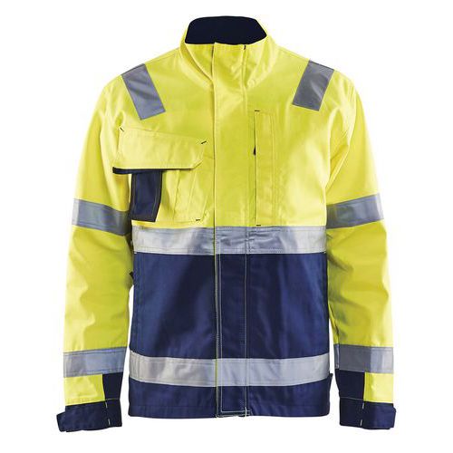 High Vis Arbejdsjakke High Vis Gul/Marineblå
