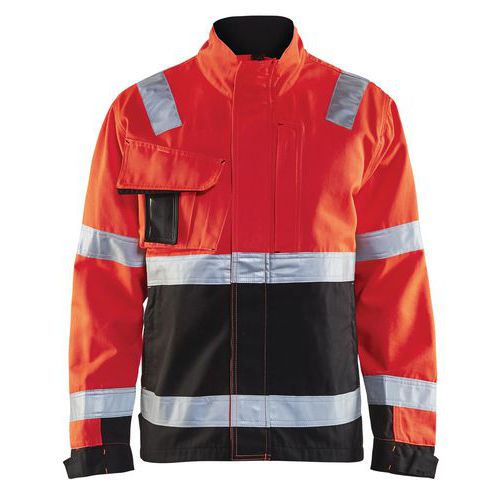 High Vis Arbejdsjakke High Vis Rød/Sort