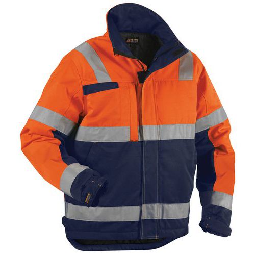 High Vis Vinterjakke High Vis Orange/Marineblå