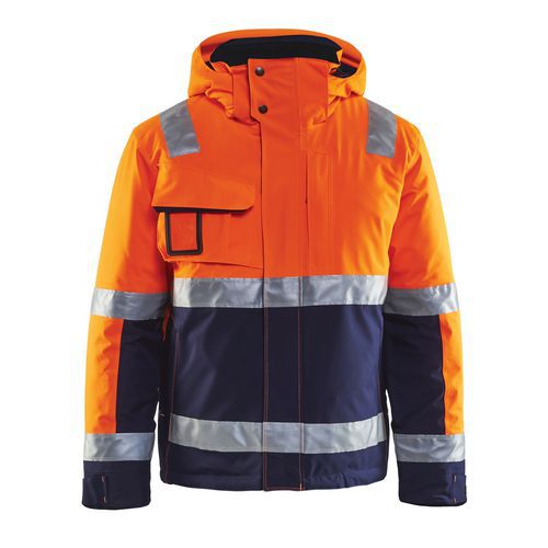 High Vis Vinterjakke High Vis Orange/Marineblå