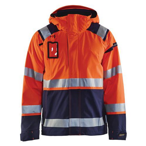 High Vis Skaljakke High Vis Orange/Marineblå