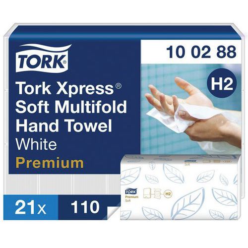 Tork Premium H2 håndklæder – kædefoldede