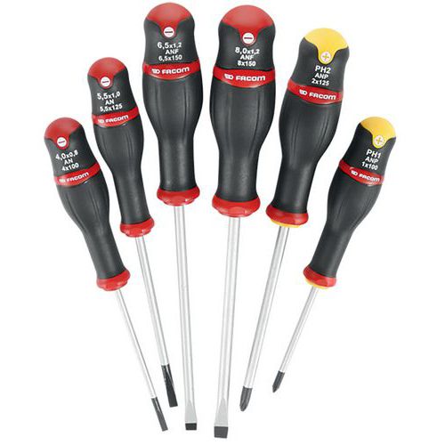 Skruetrækkersæt 6 dele Protwist® - Facom Skruetrækkersæt 6 dele Protwist® - Facom