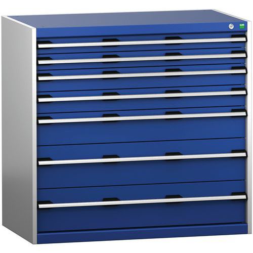 Skab med skuffer SL-10610-7.2 med 7 skuffer til tunge belastninger – Bott
