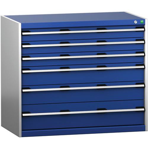 Skab med skuffer SL-1069-6.4 med 6 skuffer til tunge belastninger – Bott