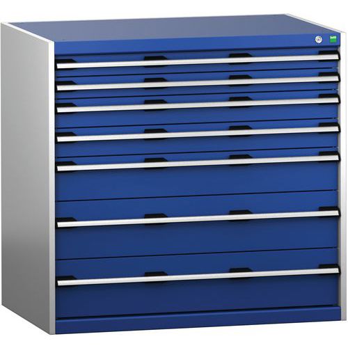 Skab med skuffer SL-10710-7.2 med 7 skuffer til tunge belastninger – Bott