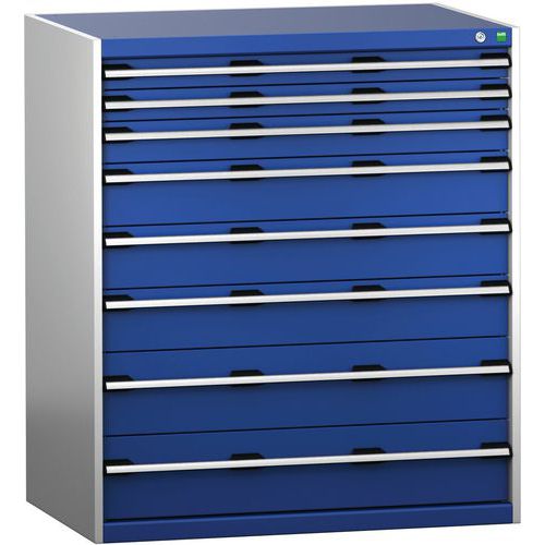 Skab med skuffer SL-10712-8.2 med 8 skuffer til tunge belastninger – Bott