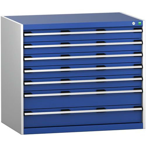 Skab med skuffer SL-1079-7.4 med 7 skuffer til tunge belastninger – Bott