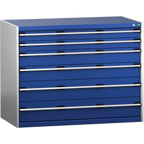 Skuffeskab SL-13710-6.2 med 6 skuffer til tunge belastninger_Bott