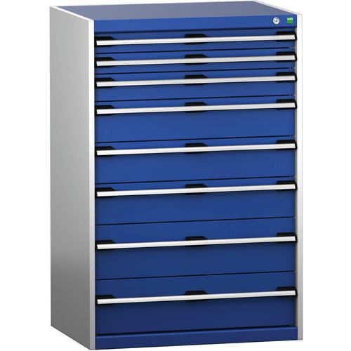 Skab med 8 skuffer SL-8612-8.2 til tung last – Bott