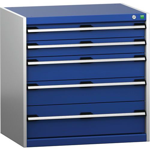 Skab med 5 skuffer SL-868-5.2 til tung last – Bott