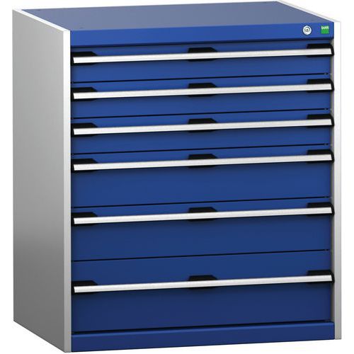 Skab med 6 skuffer SL-869-6.4 til tung last – Bott