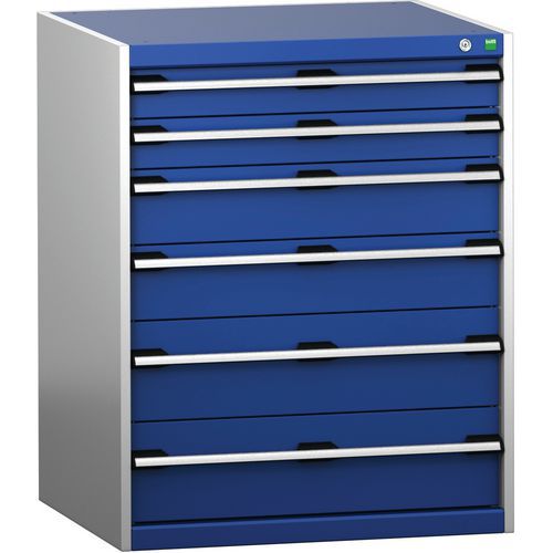 Skab med skuffer SL-8710-6.2 med 6 skuffer til tunge belastninger – Bott