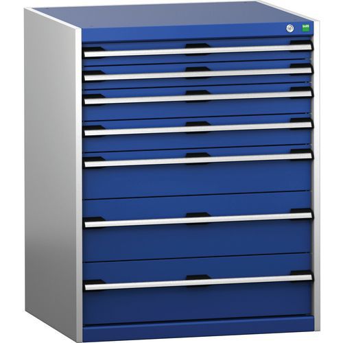Skab med skuffer SL-8710-7.4 med 7 skuffer til tunge belastninger – Bott